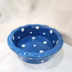 韓式可愛波點花邊陶瓷小碗 • 寵物貓咪狗狗碗：圖片 3