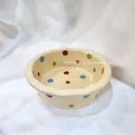 韓式可愛波點花邊陶瓷小碗 • 寵物貓咪狗狗碗：圖片 8
