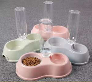 粉嫩自動飲水機餵食器