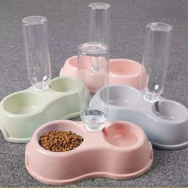 粉嫩自動飲水機餵食器