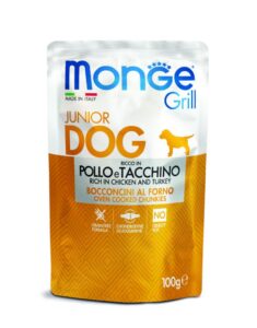 MONGE瑪恩吉 • Grill炙燒肉塊無穀主食犬餐包 • 100g狗狗餐包罐頭：圖片 3