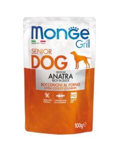 MONGE瑪恩吉 • Grill炙燒肉塊無穀主食犬餐包 • 100g狗狗餐包罐頭：圖片 2