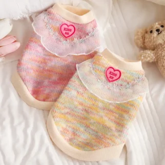 針織花邊毛衣•狗狗貓咪寵物衣服