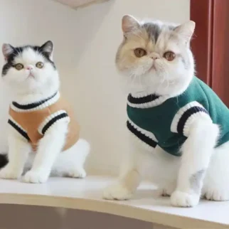 學院風內加絨衣服•狗狗貓咪寵物衣服