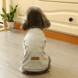 純棉條紋背心•狗狗貓咪寵物衣服