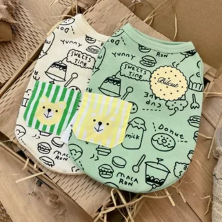 甜點小熊背心•狗狗貓咪寵物衣服
