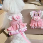 牛仔寶貝公主裙•牽繩扣狗狗貓咪寵物衣服：圖片 3