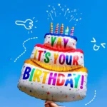 三層蛋糕氣球• Happy Birthday 慶生 過生日