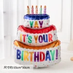 三層蛋糕氣球• Happy Birthday 慶生 過生日：圖片 2