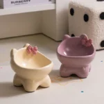 四腳貓咪增高碗•寵物貓咪狗狗碗：圖片 2