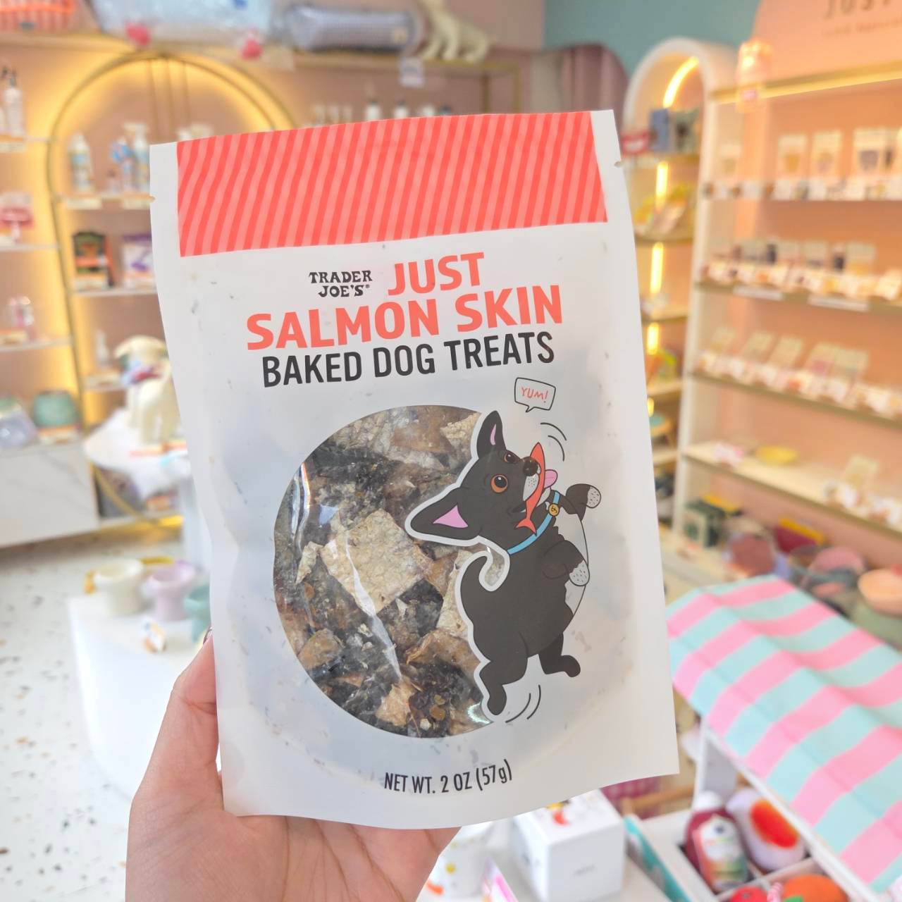 鮮鮭酥酥 • 美國超紅Trader Joe's • 無添加烘焙鮭魚皮狗狗零食