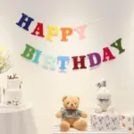 不織布生日拉旗•Happy Birthday慶生掛旗