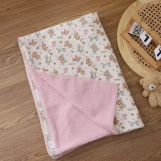 小熊印花毛毯 • 冬天保暖被子毯子