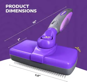 美國Hertzko • 頂級寵物針梳 • Self Cleaning Slicker Brush：圖片 2