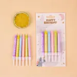 馬卡龍色HBD生日蠟燭• 慶生 紀念日 過生日