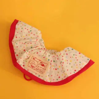 紅邊波點口水巾 • 領巾圍巾飾品