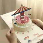旋轉木馬生日卡• 慶生 過生日