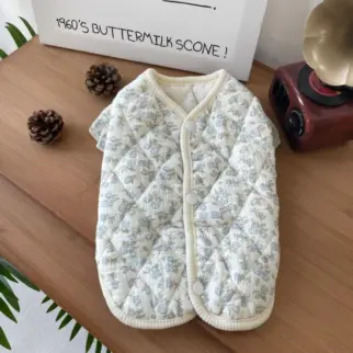藍玫瑰飛袖棉紗背心•T恤衣服