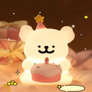 線條小狗小夜燈
