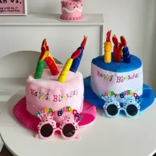 生日蛋糕帽子眼鏡組 • 墨鏡派對道具